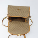 GUCCI Micro GG Supreme Shoulder Bag PVC Beige Gold Auth BA10076-15