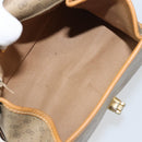 GUCCI Micro GG Supreme Shoulder Bag PVC Beige Gold Auth BA10076-17