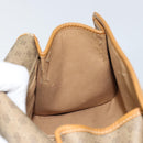 GUCCI Micro GG Supreme Shoulder Bag PVC Beige Gold Auth BA10076-18