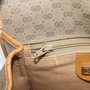 GUCCI Micro GG Supreme Shoulder Bag PVC Beige Gold Auth BA10076-20