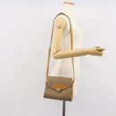 GUCCI Micro GG Supreme Shoulder Bag PVC Beige Gold Auth BA10076-23