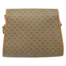 GUCCI Micro GG Supreme Shoulder Bag PVC Beige Gold Auth BA10076-3