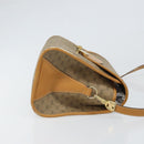 GUCCI Micro GG Supreme Shoulder Bag PVC Beige Gold Auth BA10076-4