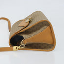 GUCCI Micro GG Supreme Shoulder Bag PVC Beige Gold Auth BA10076-5