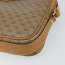 GUCCI Micro GG Supreme Shoulder Bag PVC Beige Gold 007 123 0428 Auth BA10077-14