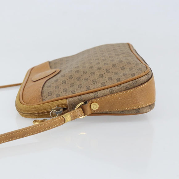GUCCI Micro GG Supreme Shoulder Bag PVC Beige Gold 007 123 0428 Auth BA10077