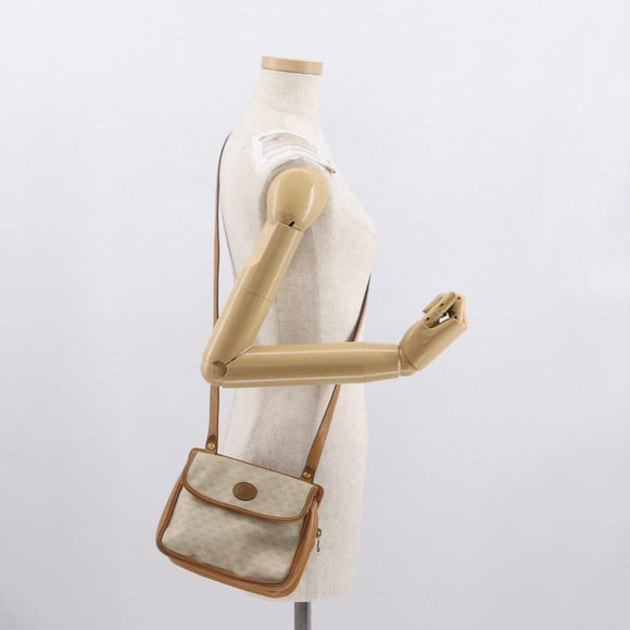 GUCCI Micro GG Supreme Shoulder Bag PVC Beige Gold 007 23 0114 Auth BA10078