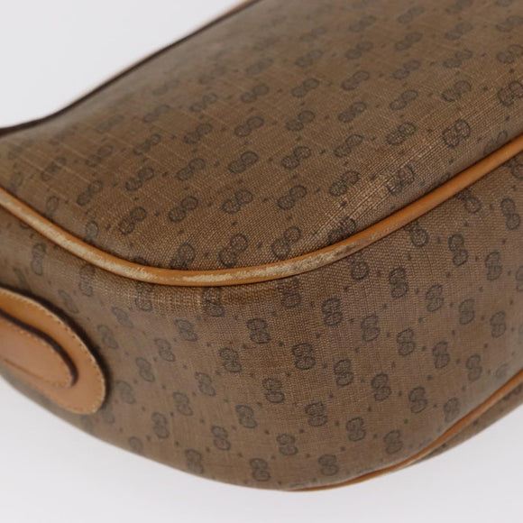 GUCCI Micro GG Supreme Web Sherry Line Bag PVC Beige 001 115 0918 Auth BA10081