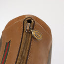 GUCCI Micro GG Supreme Web Sherry Line Bag PVC Beige 001 115 0918 Auth BA10081-16