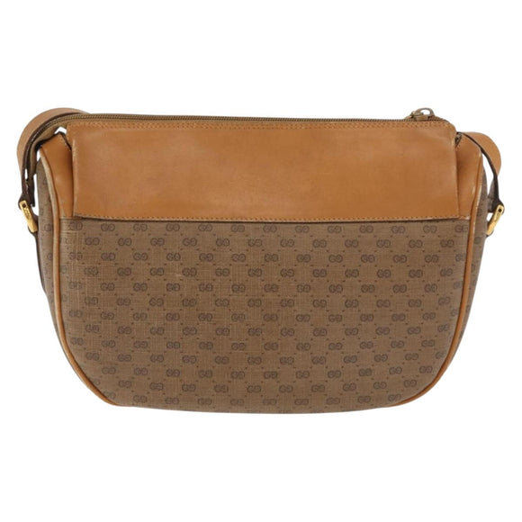 GUCCI Micro GG Supreme Web Sherry Line Bag PVC Beige 001 115 0918 Auth BA10081