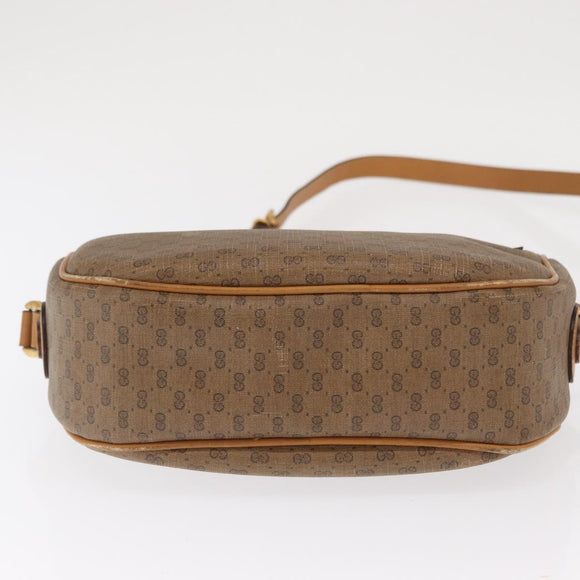 GUCCI Micro GG Supreme Web Sherry Line Bag PVC Beige 001 115 0918 Auth BA10081