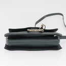 Chloe Fay Shoulder Bag Leather Suede Green Gold Auth BA10084-9