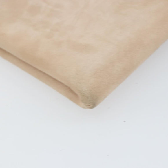 Jimmy Choo Clutch Bag Suede Pink Gold Auth BA10085