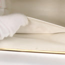 BALLY Chain Shoulder Bag Canvas Navy Gold Auth BA10088-21