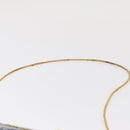 BALLY Chain Shoulder Bag Canvas Navy Gold Auth BA10088-9