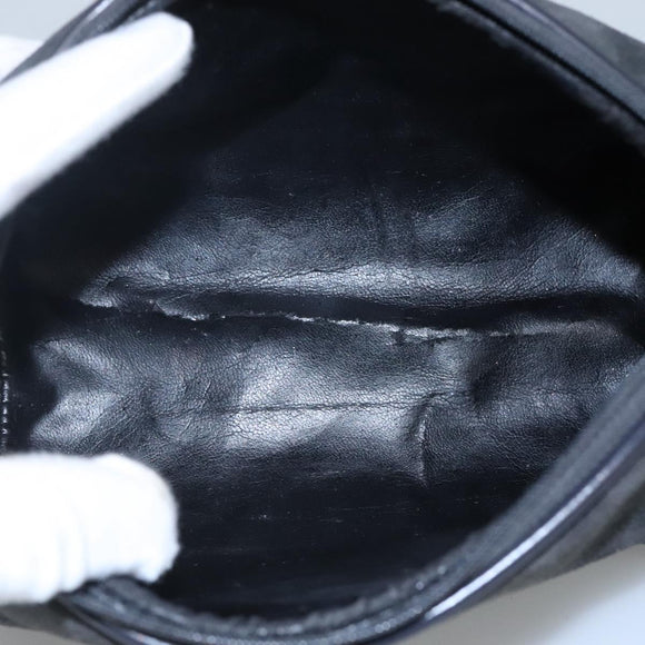 GUCCI Pouch Suede Gray Auth BA1009