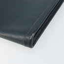 HERMES Clutch Tas Leer Navy Auth BA10093-15