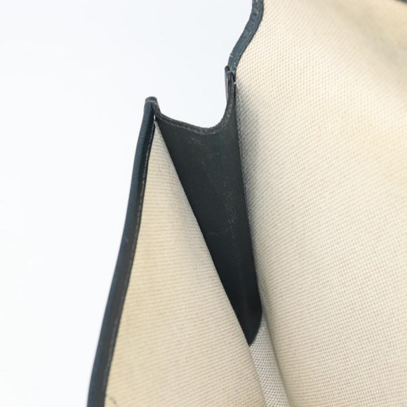 HERMES Clutch Bag Leather Navy Auth BA10093