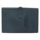 HERMES Clutch Tas Leer Navy Auth BA10093-2