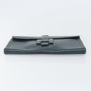HERMES Clutch Tas Leer Navy Auth BA10093-6