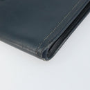 HERMES Clutch Bag Leather Navy Auth BA10093-7