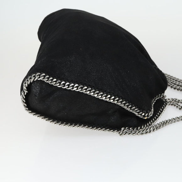 Stella MacCartney Chain Falabella Bag polyester 2way Black 495151 Auth BA10099