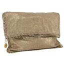 Stella MacCartney Clutch Bag polyester Gold 495151 Auth BA10100-1