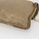 Stella MacCartney Clutch Bag polyester Gold 495151 Auth BA10100-15