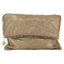 Stella MacCartney Clutch Bag polyester Gold 495151 Auth BA10100-13