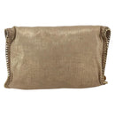 Stella MacCartney Clutch Bag polyester Gold 495151 Auth BA10100-2