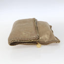 Stella MacCartney Clutch Bag polyester Gold 495151 Auth BA10100-3