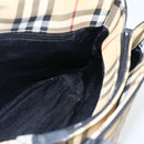 BURBERRY Nova Check Hand Bag PVC Beige Auth BA10104-18