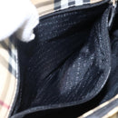 BURBERRY Nova Check Hand Bag PVC Beige Auth BA10104-20