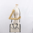 VALENTINO Tote Bag Canvas 2way Beige Gold Auth BA10106-23