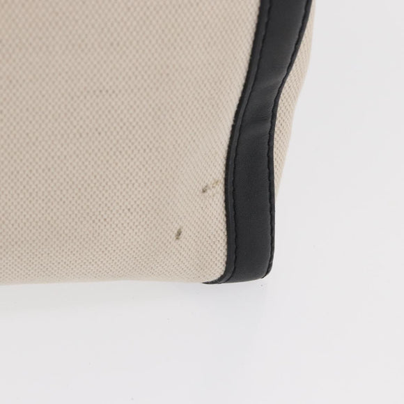 VALENTINO Tote Bag Canvas 2way Beige Gold Auth BA10106