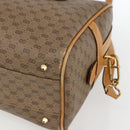 GUCCI Micro GG Supreme Hand Bag PVC Leather 2way Beige Gold Auth BA10107-16
