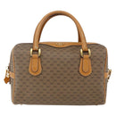 GUCCI Micro GG Supreme Hand Bag PVC Leather 2way Beige Gold Auth BA10107-13