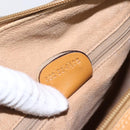GUCCI Micro GG Supreme Hand Bag PVC Leather 2way Beige Gold Auth BA10107-12
