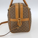 GUCCI Micro GG Supreme Hand Bag PVC Leather 2way Beige Gold Auth BA10107-4