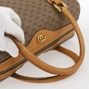 GUCCI Micro GG Supreme Hand Bag PVC Leather 2way Beige Gold Auth BA10107-7