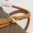 GUCCI Micro GG Supreme Hand Bag PVC Leather 2way Beige Gold Auth BA10107-14