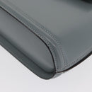 BALLY Tote Bag Leather Gray Gold Auth BA10108-14