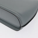 BALLY Tote Bag Leather Gray Gold Auth BA10108-16