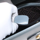 BALLY Tote Bag Leather Gray Gold Auth BA10108-12