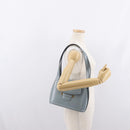 BALLY Tote Bag Leather Gray Gold Auth BA10108-23