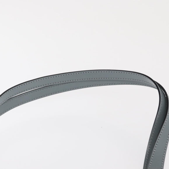 BALLY Tote Bag Leather Gray Gold Auth BA10108