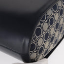 Salvatore Ferragamo Gancini Shoulder Bag Canvas Navy Gold Auth BA10109-9
