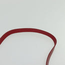 Burberrys Shoulder Bag Leather Red Gold Auth BA1011-8