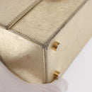 Salvatore Ferragamo Gancini Hand Bag Leather Gold Auth BA10111-9