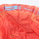 CHANEL New Travel line Tote Bag Nylon Silver Orange CC Auth BA10113-17